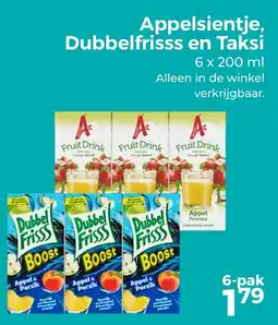 Trekpleister Appelsientje Dubbelfrisss en Taksi aanbieding
