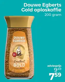 Trekpleister Douwe Egberts Gold oploskoffie aanbieding