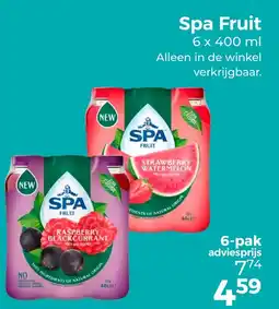 Trekpleister Spa Fruit aanbieding