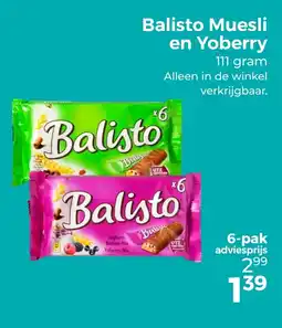 Trekpleister Balisto Muesli en Yoberry aanbieding