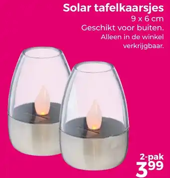 Trekpleister Solar tafelkaarsjes aanbieding