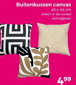 Trekpleister Buitenkussen canvas aanbieding