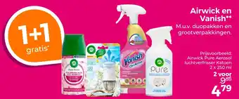 Trekpleister Airwick en Vanish aanbieding