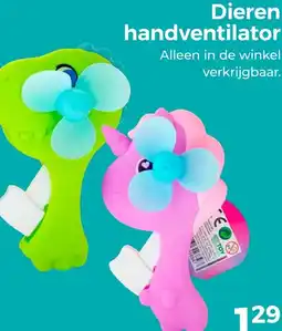 Trekpleister Dieren handventilator aanbieding