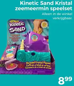 Trekpleister Kinetic Sand Kristal zeemeermin speelset aanbieding
