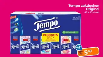 Trekpleister Tempo zakdoeken Original aanbieding