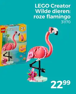 Trekpleister LEGO Creator Wilde dieren: roze flamingo aanbieding