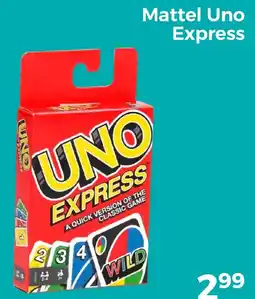 Trekpleister Mattel Uno Express aanbieding