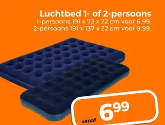 Trekpleister Luchtbed 1 of 2 persoons aanbieding