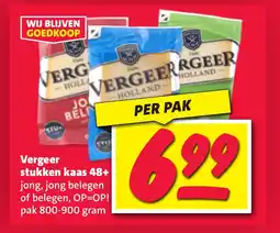 Nettorama Vergeer stukken kaas 48+ aanbieding