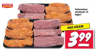 Nettorama Varkenshaas schnitzels of lapjes aanbieding