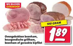 Nettorama Ovengebakken beenham, bourgondische grillham, beenham of gerookte kipfilet aanbieding