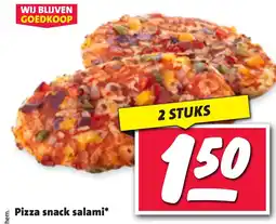 Nettorama Pizza snack salami aanbieding