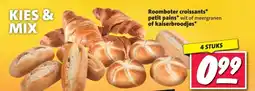 Nettorama Roomboter croissants, petit pains of kaiserbroodjes aanbieding