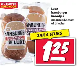 Nettorama Luxe hamburger broodjes aanbieding