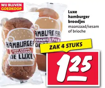 Nettorama Luxe hamburger broodjes aanbieding