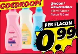 Nettorama gwoon° wasverzachter aanbieding