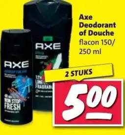 Nettorama Axe Deodorant of Douche aanbieding