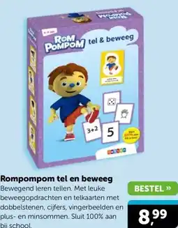 Boekenvoordeel Rompompom tel en beweeg aanbieding