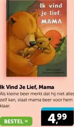 Boekenvoordeel Ik Vind Je Lief, Mama aanbieding
