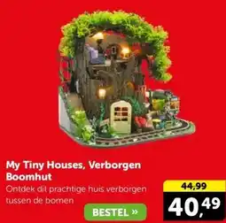 Boekenvoordeel My Tiny Houses, Verborgen Boomhut aanbieding
