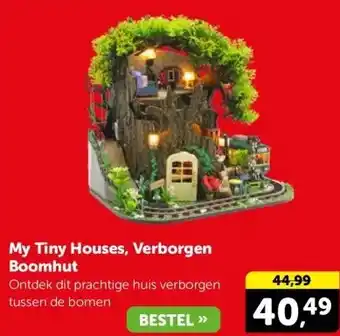 Boekenvoordeel My Tiny Houses, Verborgen Boomhut aanbieding