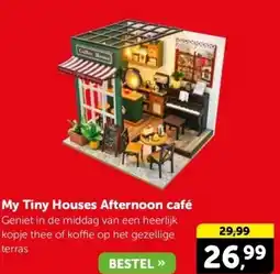 Boekenvoordeel My Tiny Houses Afternoon café aanbieding