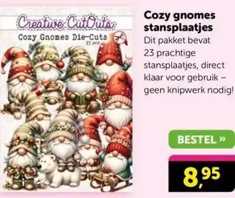 Boekenvoordeel Cozy gnomes stansplaatjes aanbieding