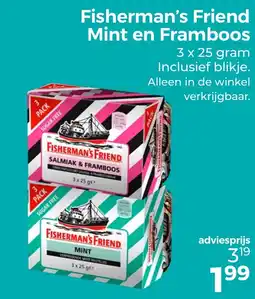 Trekpleister Fisherman's Friend Mint en Framboos aanbieding
