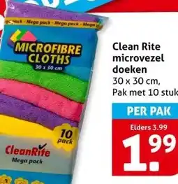 Hoogvliet Clean Rite microvezel doeken aanbieding