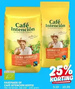 Dekamarkt FAIRTRADE OF CAFÉ INTENCION KOFFIE aanbieding
