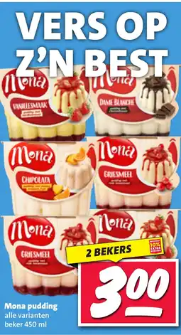 Nettorama Mona pudding aanbieding