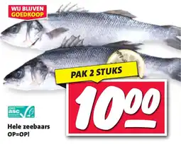 Nettorama Hele zeebaars aanbieding