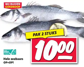 Nettorama Hele zeebaars aanbieding