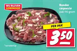 Nettorama Runder carpaccio aanbieding