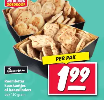 Nettorama Roomboter kaaskantjes of kaasvlinders aanbieding