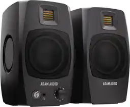 Amazon ADAM Audio D3V actief desktopmonitoringsysteem met USB-C-aansluitng (paar, zwart) aanbieding