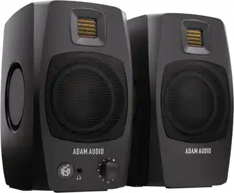 Amazon ADAM Audio D3V actief desktopmonitoringsysteem met USB-C-aansluitng (paar, zwart) aanbieding