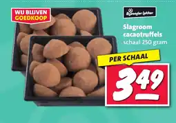 Nettorama Slagroom cacaotruffels aanbieding