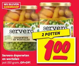 Nettorama Servero doperwten en wortelen aanbieding