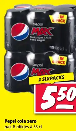 Nettorama Pepsi cola zero aanbieding