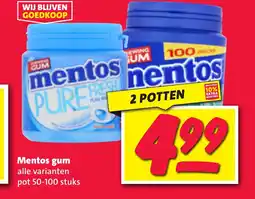 Nettorama Mentos gum aanbieding