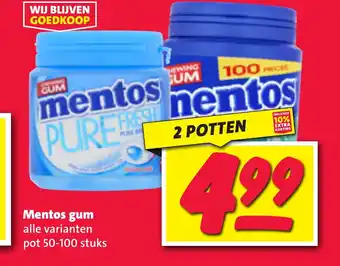 Nettorama Mentos gum aanbieding