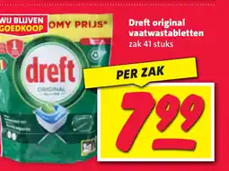 Nettorama Dreft original vaatwastabletten aanbieding