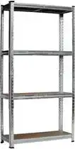Bol.com Benson Ruime stellingkast - verstelbare planken - stevig metalen frame - 160x80x40 cm aanbieding