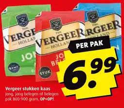 Boni Vergeer stukken kaas aanbieding