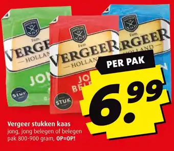 Boni Vergeer stukken kaas aanbieding