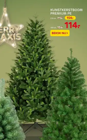 Praxis Kunstkerstboom Premium Pe 210 cm aanbieding