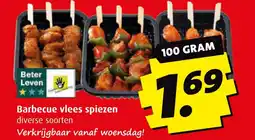 Boni Barbecue vlees spiezen aanbieding
