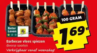 Boni Barbecue vlees spiezen aanbieding